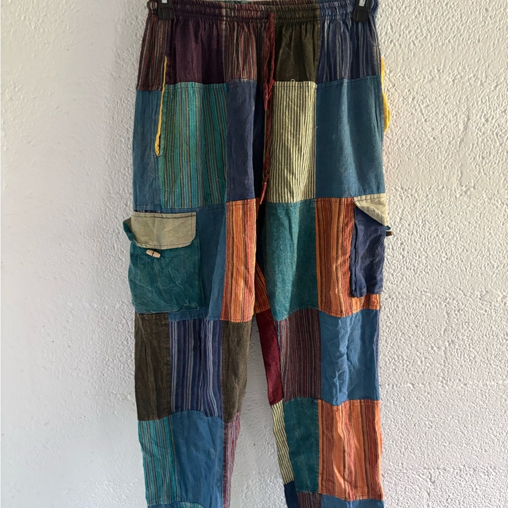 Multicolor Patchwork pants